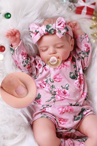 BABESIDE Lifelike Reborn Baby Dolls - Sleeping Realistic Newborn Soft Body Real Life Girl Dolls with Accessories Gifts for Kids Age 3 + & Collection, 20 inches | Amazon (US)