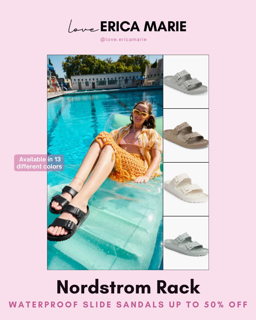 These waterproof slide sandals are marked down up to 50% off. Lightweight, comfy, and great for everyday wear. I love having a pair ready for warm weather. 

 #LTKootd #LTKSeasonal #LTKSaleAlert