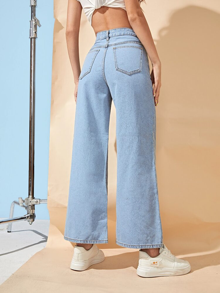 High Waist Wide Leg Jeans | SHEIN
