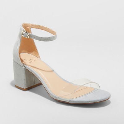 Women's Michaela Clear Acrylic Mid Block Heel Pumps - A New Day™ | Target