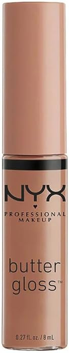 NYX PROFESSIONAL MAKEUP Butter Gloss, Non-Sticky Lip Gloss - Madeleine (Mid-Tone Nude) | Amazon (US)