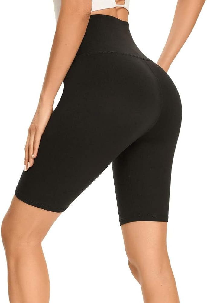 GAYHAY High Waisted Biker Shorts for Women - 8"/5"/3" Soft Black Spandex Shorts for Workout Volle... | Amazon (US)