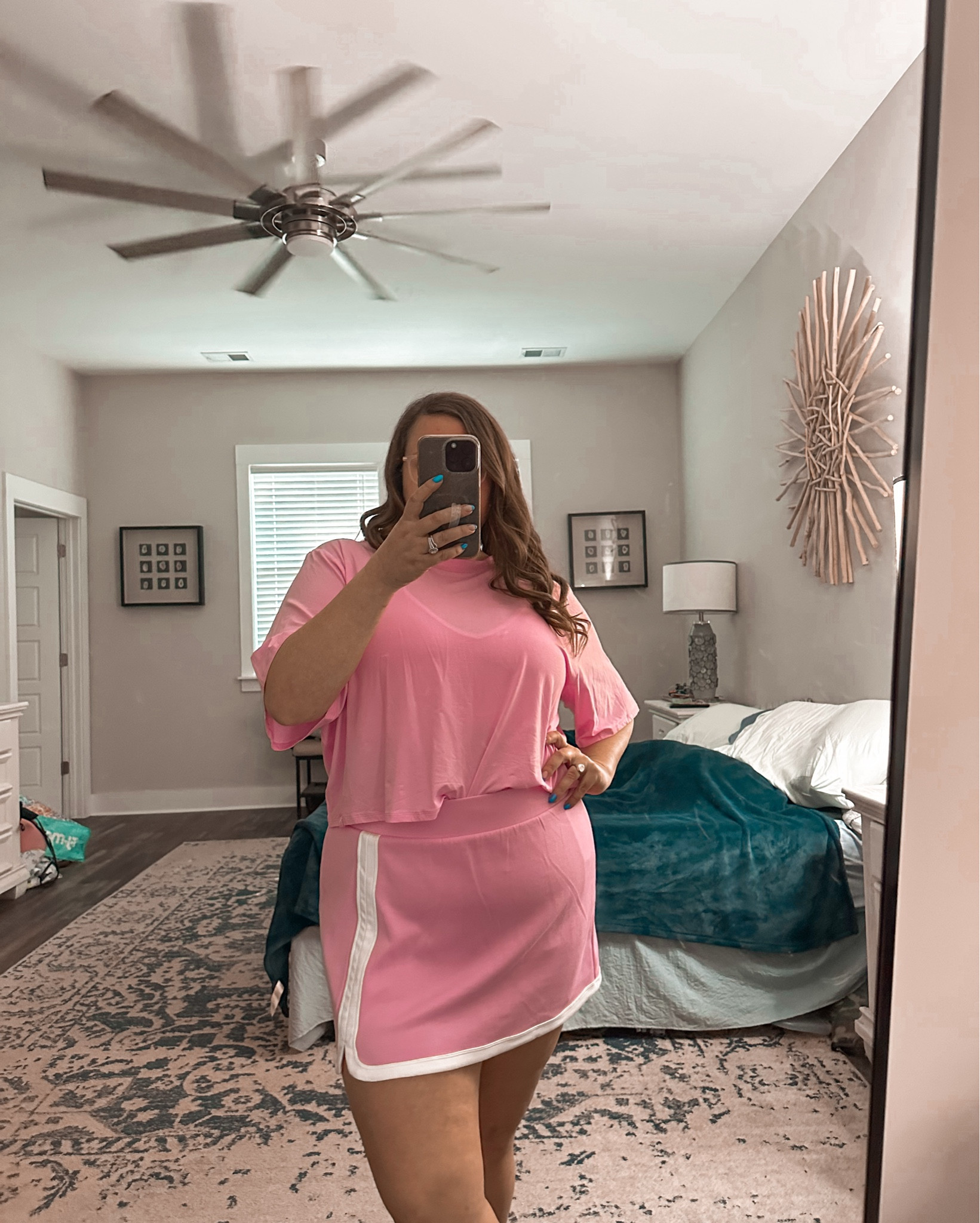New Joylab workout skort/shirt from Target 🌸 love this color for spring! 
Skirt | XL
Bra | L (would have gotten an XL if they had one in store)
Shirt | XXL for oversized fit  


#LTKFindsUnder50 #LTKMidsize #LTKActive