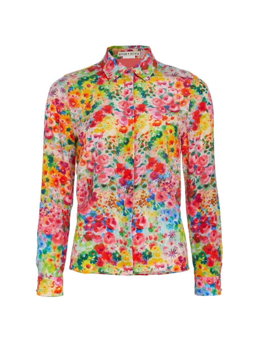 Willa Floral Button-Up Top | Saks Fifth Avenue