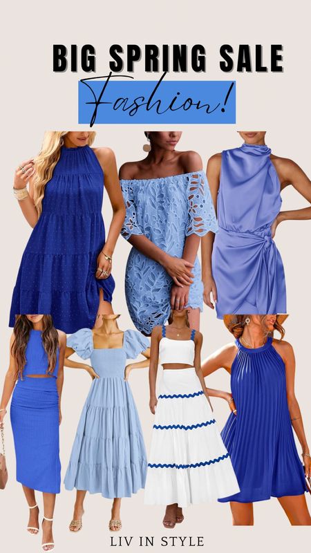 Amazon Big Spring Sale - dress finds! Lots of fun spring blue dresses for vacation, weddings or spring break! 

#LTKsalealert #LTKSeasonal #LTKstyletip