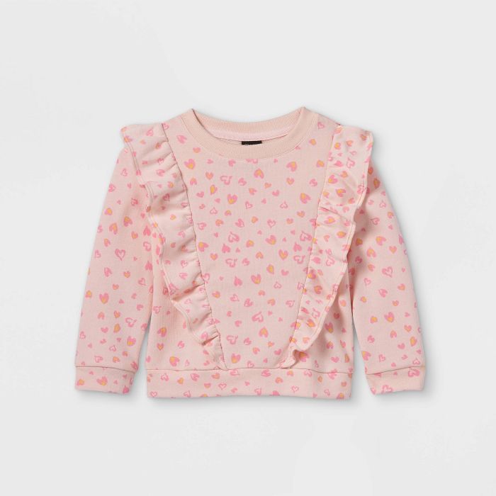 Toddler Girls' Ruffle Sweatshirt - art class™ | Target