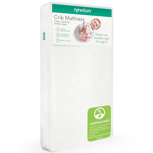 Newton Baby Crib Mattress and Toddler Bed - Ultra-Breathable Proven to Reduce Suffocation Risk, 100% Washable, 2-Stage, Non-Toxic Better Than Organic, Removable Cover - Deluxe 5.5" Thick- White | Amazon (US)