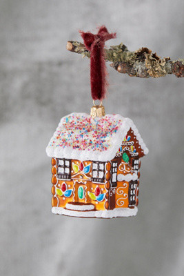 Gingerbread House Glass Ornament | Anthropologie (US)