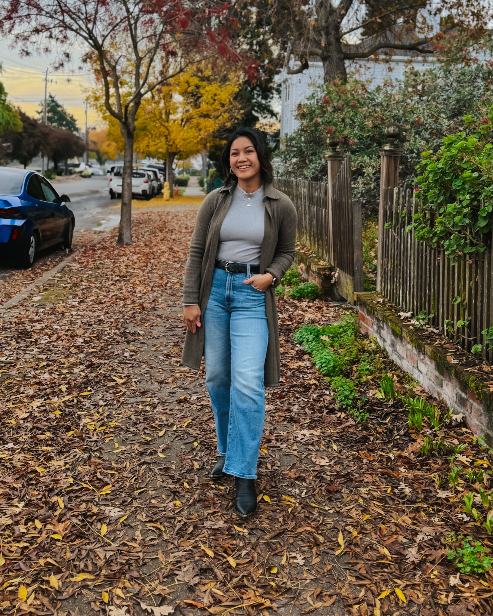Not mad about fall lingering 😍🍂. 

Favorite layers and jeans on repeat lately: midi shirt dress, funnel neck top, and everyday stretchy straight leg jeans. 



🖤 I love sharing simple ways to style and elevate everyday core basics. I hope to inspire you to fall back in love with what’s already in your closet and help you discover pieces you’ll love to have in your daily wardrobe 🖤

Petite outfit style inspo ideas . Capsule wardrobe . Versatile outfits . Style tips 

#petitestyle #howtostyle #outfitsdaily #wardrobestylist #bayareabloggers #styletip #baggyjeans #denimstyle #motherdenim 

#LTKU #LTKOver40 #LTKStyleTip