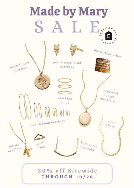 Made by Mary is having a site wide sale with 20% off everything! Sale goes through 10/28