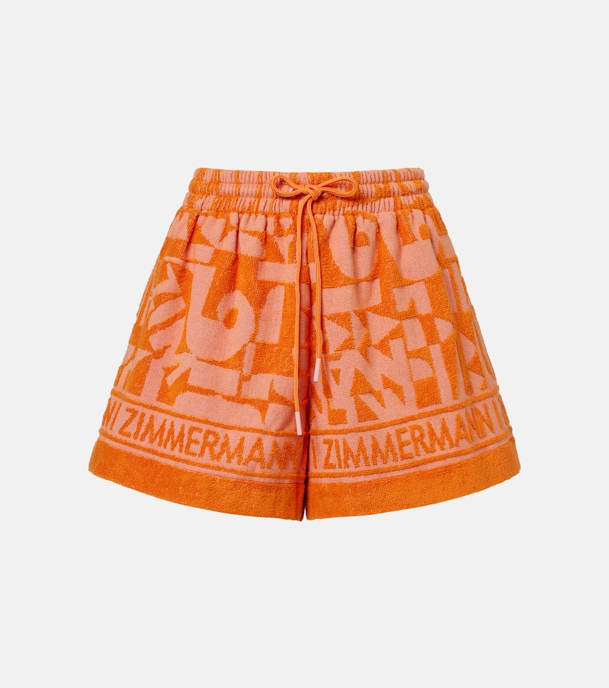 Zimmermann Solstice cotton terry shorts | Mytheresa (US/CA)