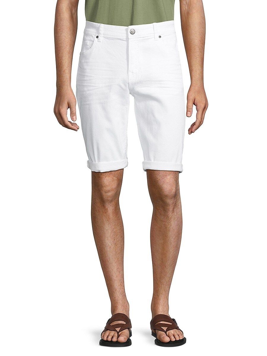 X Ray Men's Cuffed Jean Shorts - White - Size 34 | Saks Fifth Avenue OFF 5TH