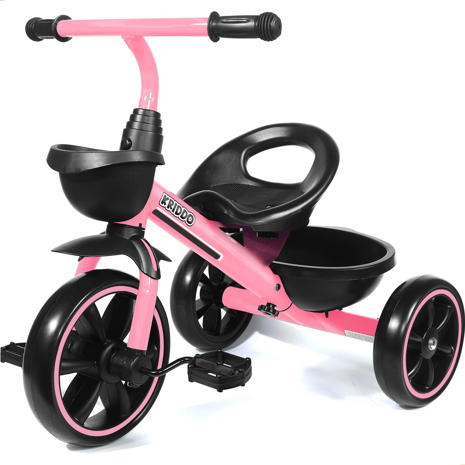 KRIDDO Tricycle for 2-5 Year Olds - Pink Toddler Trike With Gift for 24 Month to 4 Year Old Girls | Amazon (US)
