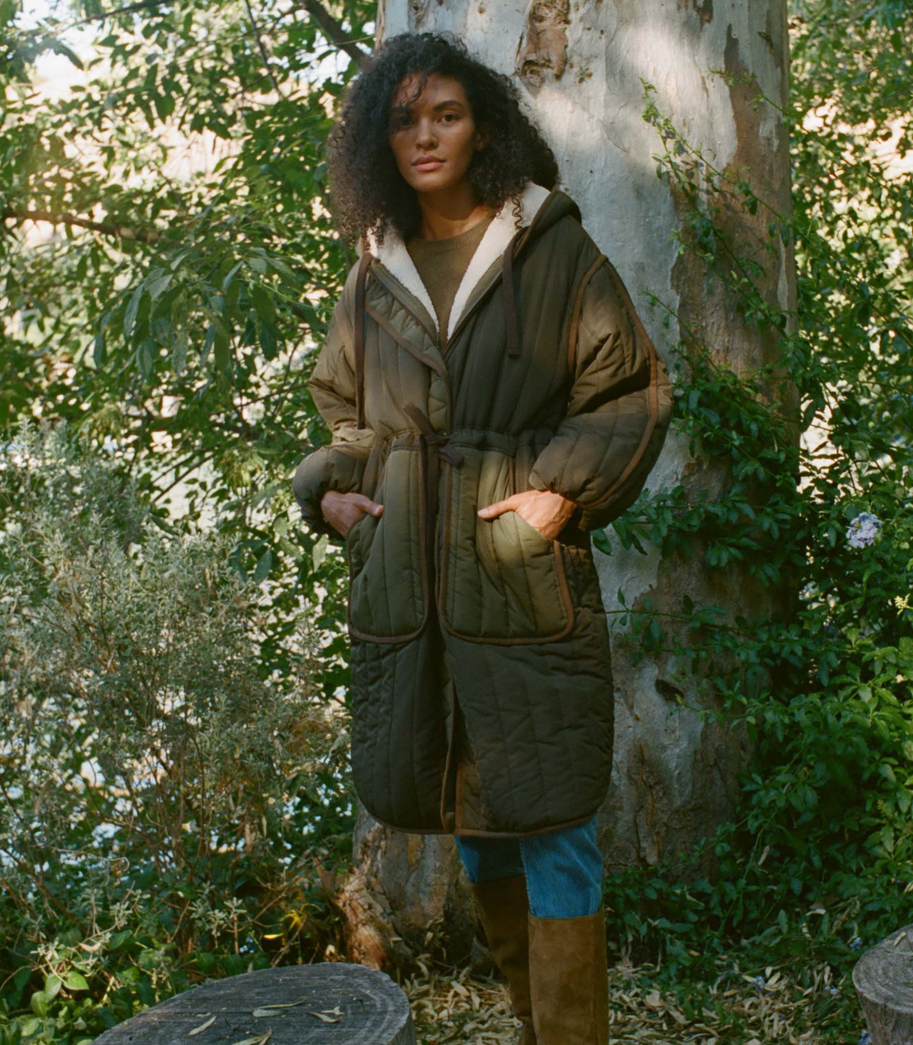 Dell Coat - Olive Grove | DÔEN | DOEN