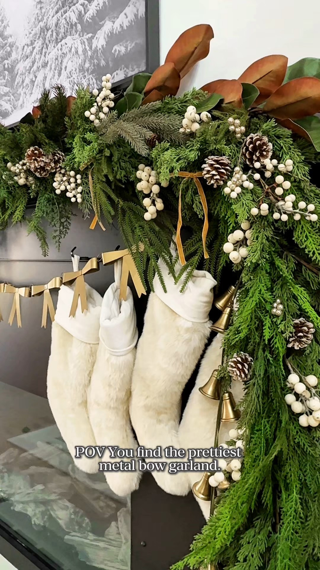 I found the prettiest metal bow garland!  It’s perfect. 

#LTKSeasonal #LTKHome #LTKHoliday