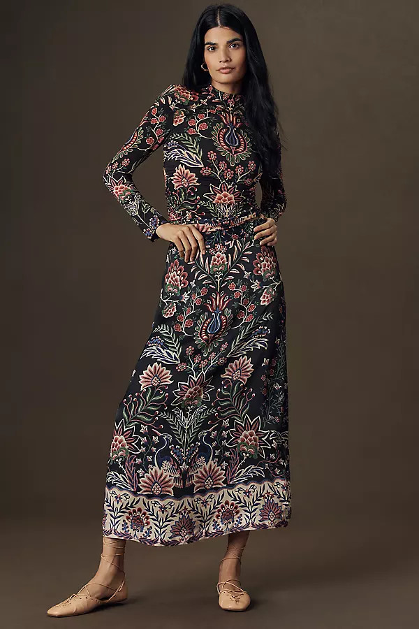 Farm Rio Garden Midi Skirt | Anthropologie (US)