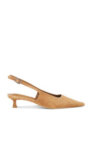 Crush Slingback Pump in Taupe Suede | Revolve Clothing (Global)