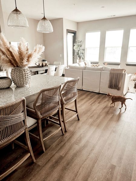 Spring Decor. Neutral Apartment Decor. Loom Counter Stools  

#LTKstyletip #LTKhome