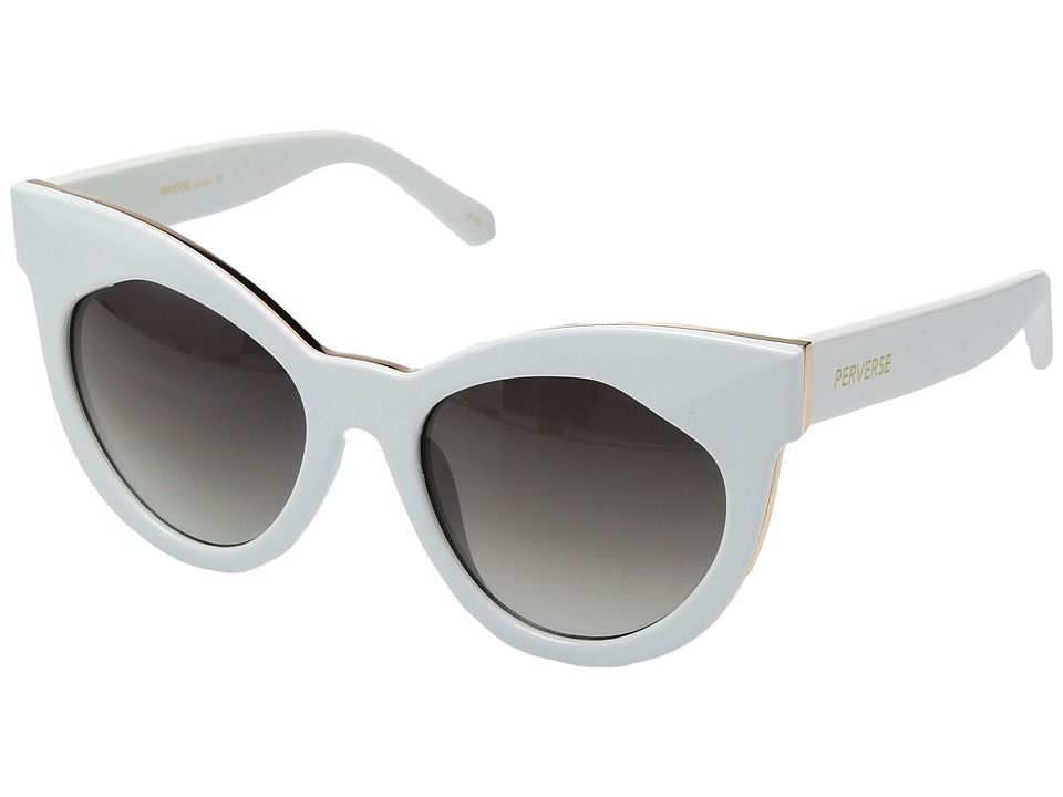 PERVERSE Sunglasses - Cosmopolitan (White/Black Gradient) Fashion Sunglasses | Zappos