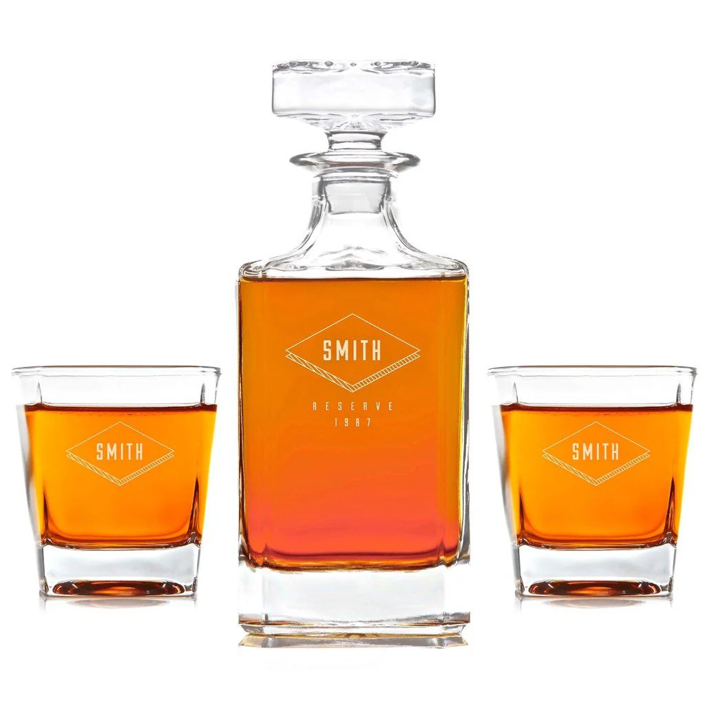 Whiskey Decanter: The Diamond | Swanky Badger