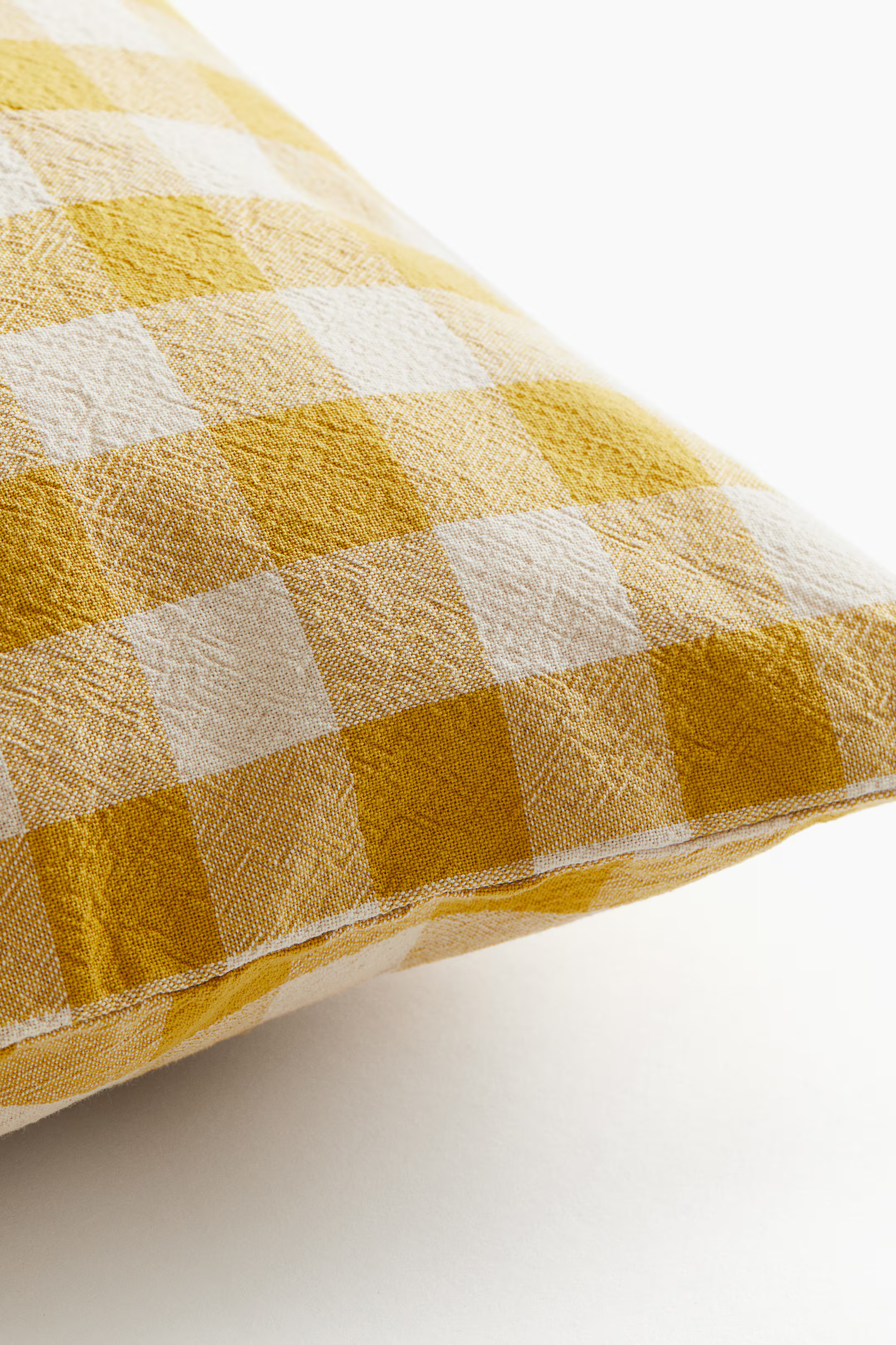 Gingham-Checked Cotton Cushion Cover | H&M (US + CA)
