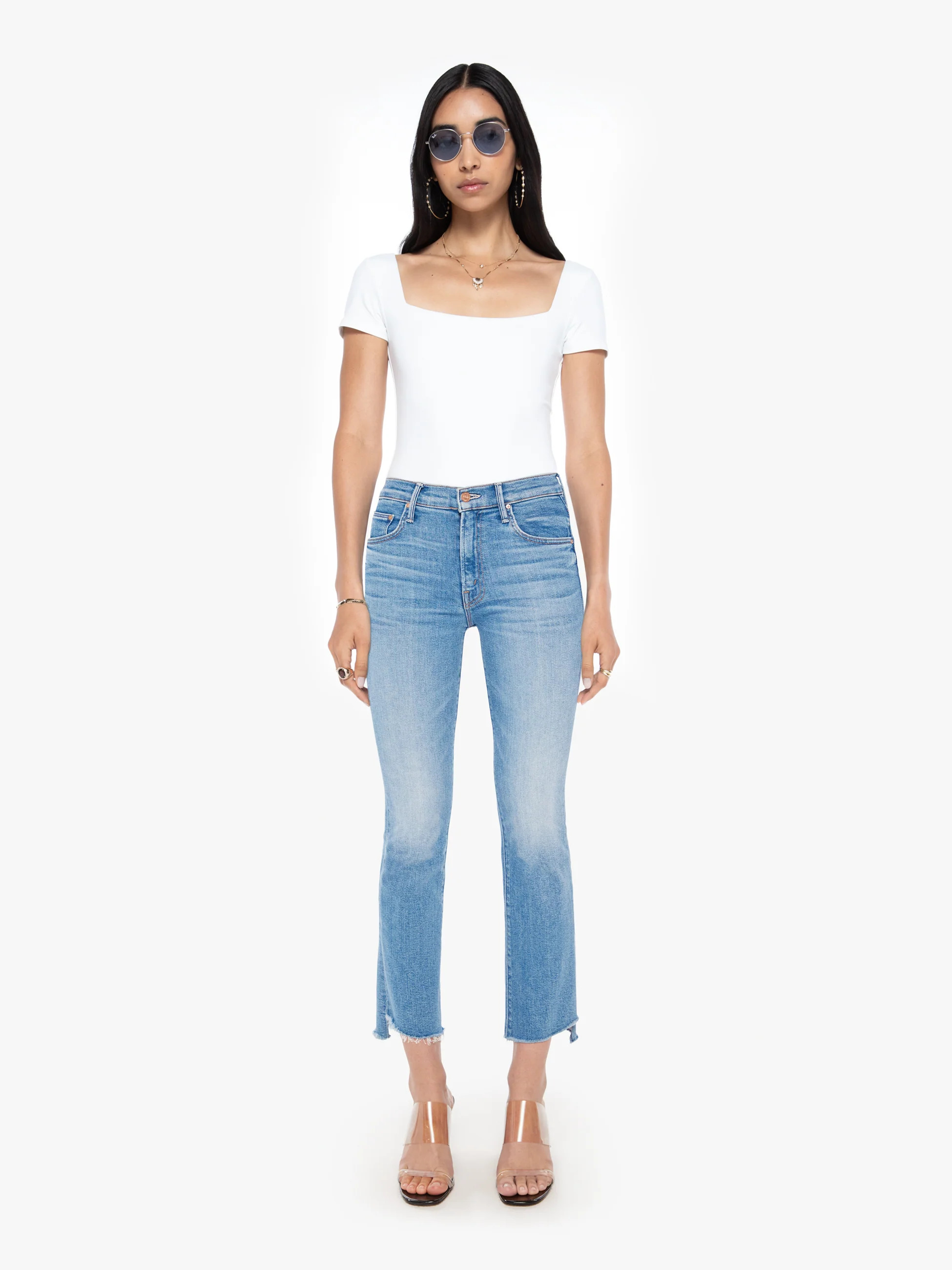 The Insider Crop Step Fray - Out Of The Blue | Mother Denim