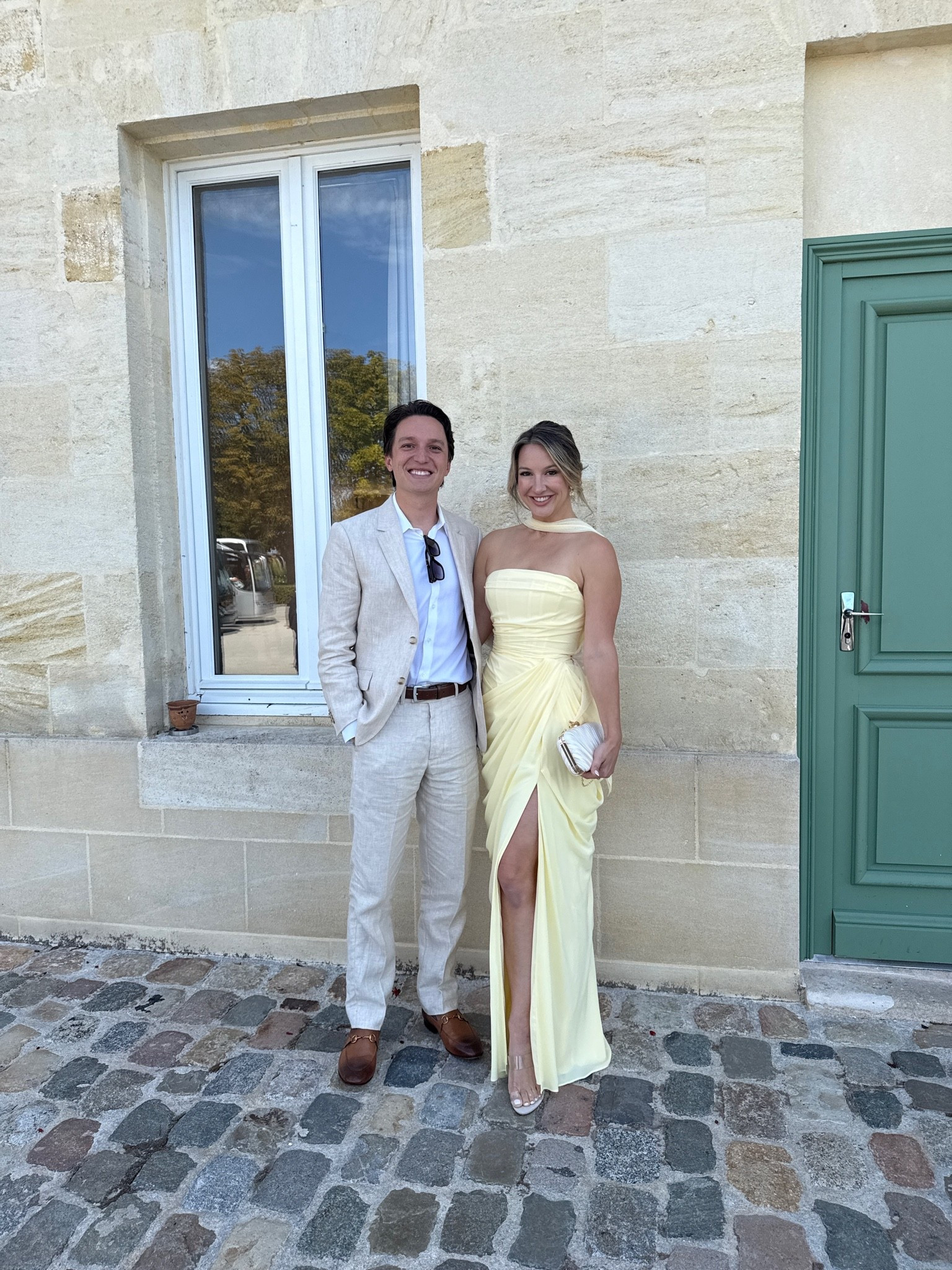 The main event 💛 this dress I wore to the wedding I attended in France has to be one of the prettiest things I’ve ever worn. The butter pastel yellow is so pretty and I loved the scarf moment so much 😍 I didn’t want to take this off! 

#wedding #weddingguest #france #europe #weddingplanning #bridesmaiddress #bridesmaid #maidofhonor #weddingparty #yellow #yellowdress #blacktie #weddingplanning #destinationwedding #dress

#LTKdayinmylife #LTKootd #LTKTravel