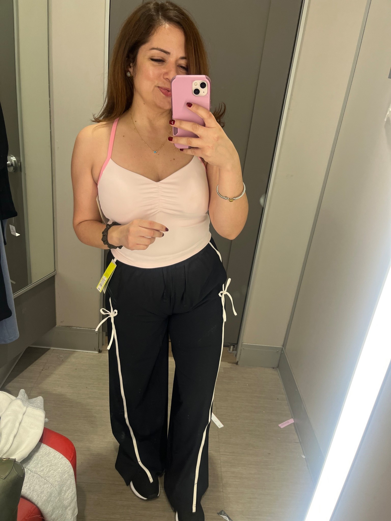 Target try on 

These track pants with a bow on the side so darling size small comes in another color 
This sports bra was so comfy and soft size  medium 


#LTKActive