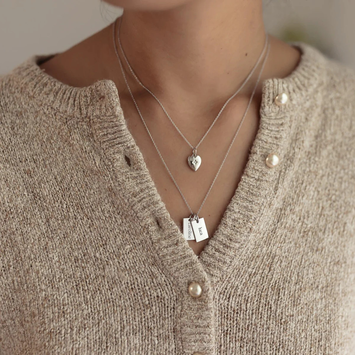 Heart Mini Locket Necklace | Tiny Tags