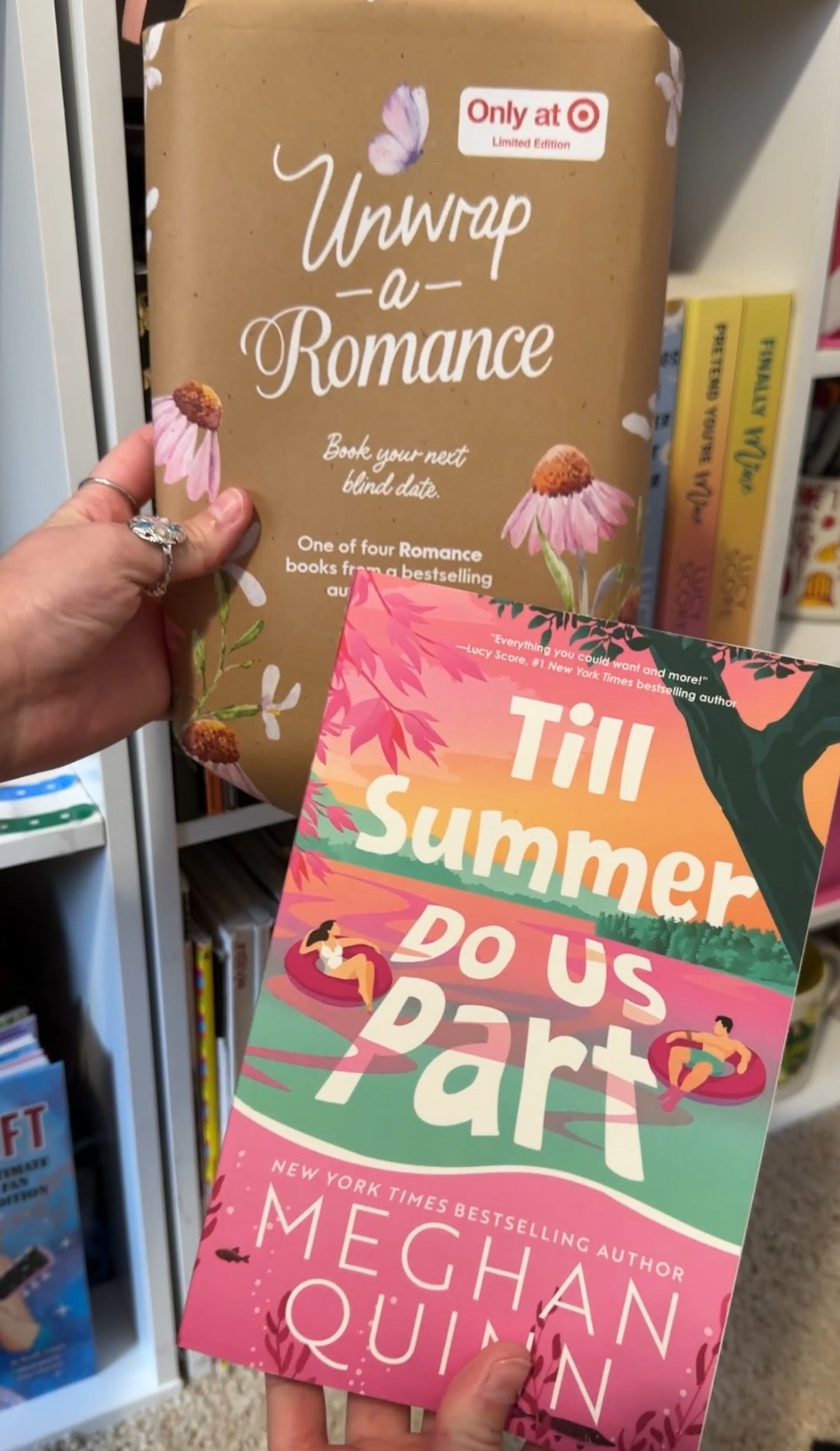 NEW unwrap-a-romance books available at Target! Get one of four romance books from a bestselling author 📚

#LTKHome #LTKFestival #LTKdayinmylife