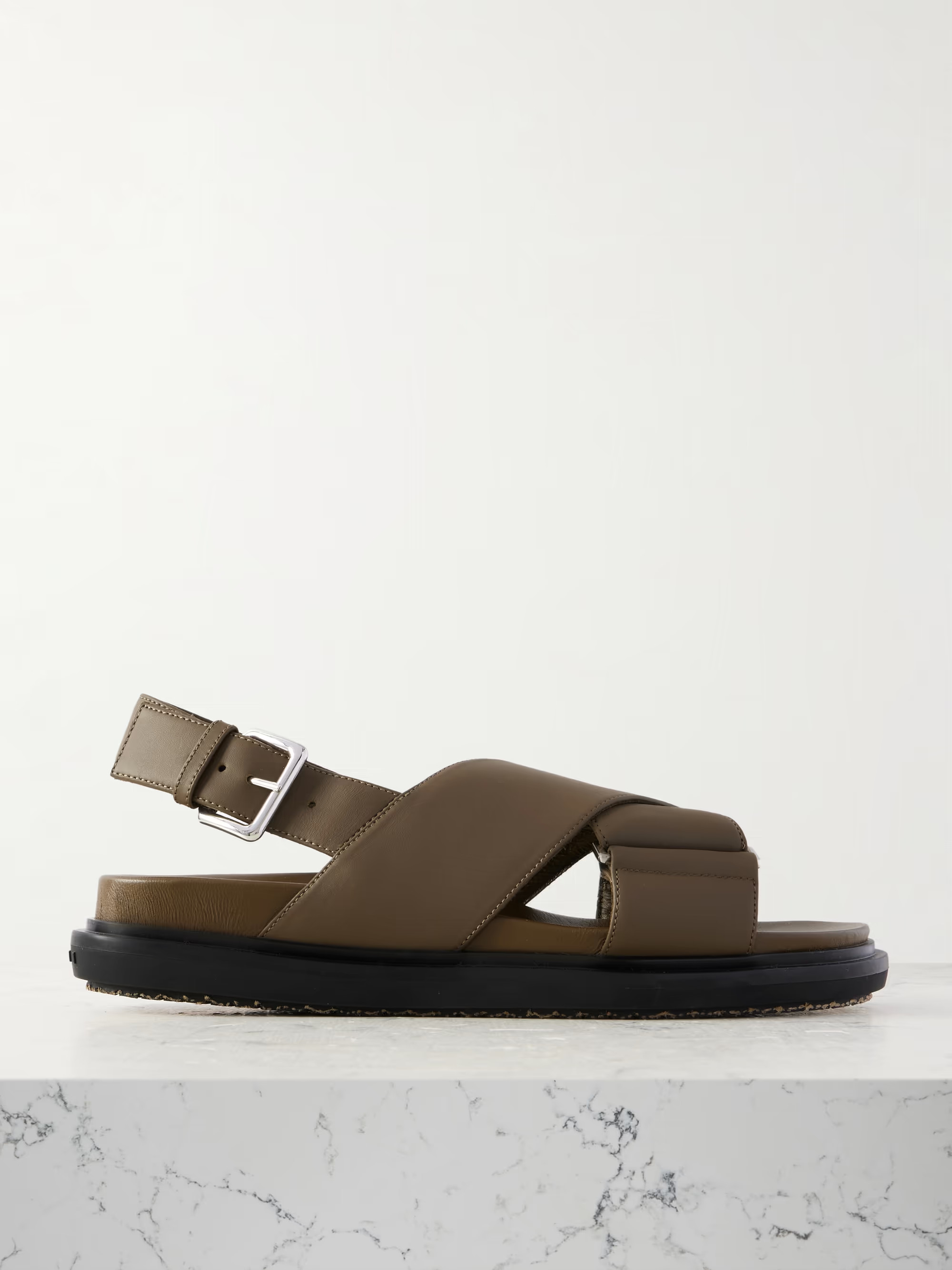 Leather slingback sandals | NET-A-PORTER APAC