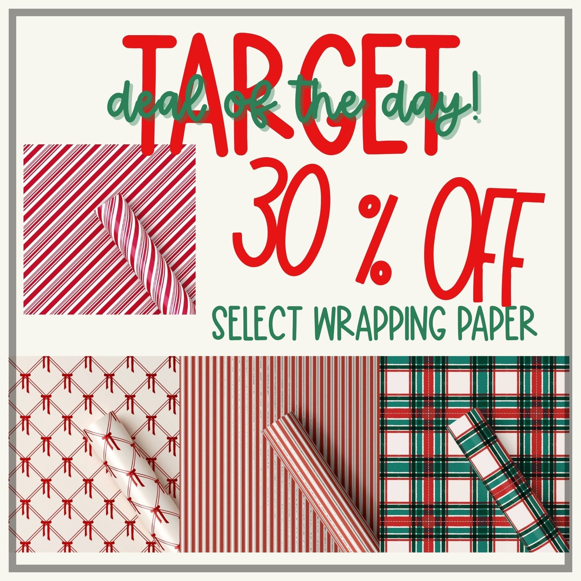 Target 🎯 deal of the day!!! So many cute options in wrapping paper ✨ $2-$5 ‼️

#LTKHome #LTKHoliday #LTKGiftGuide