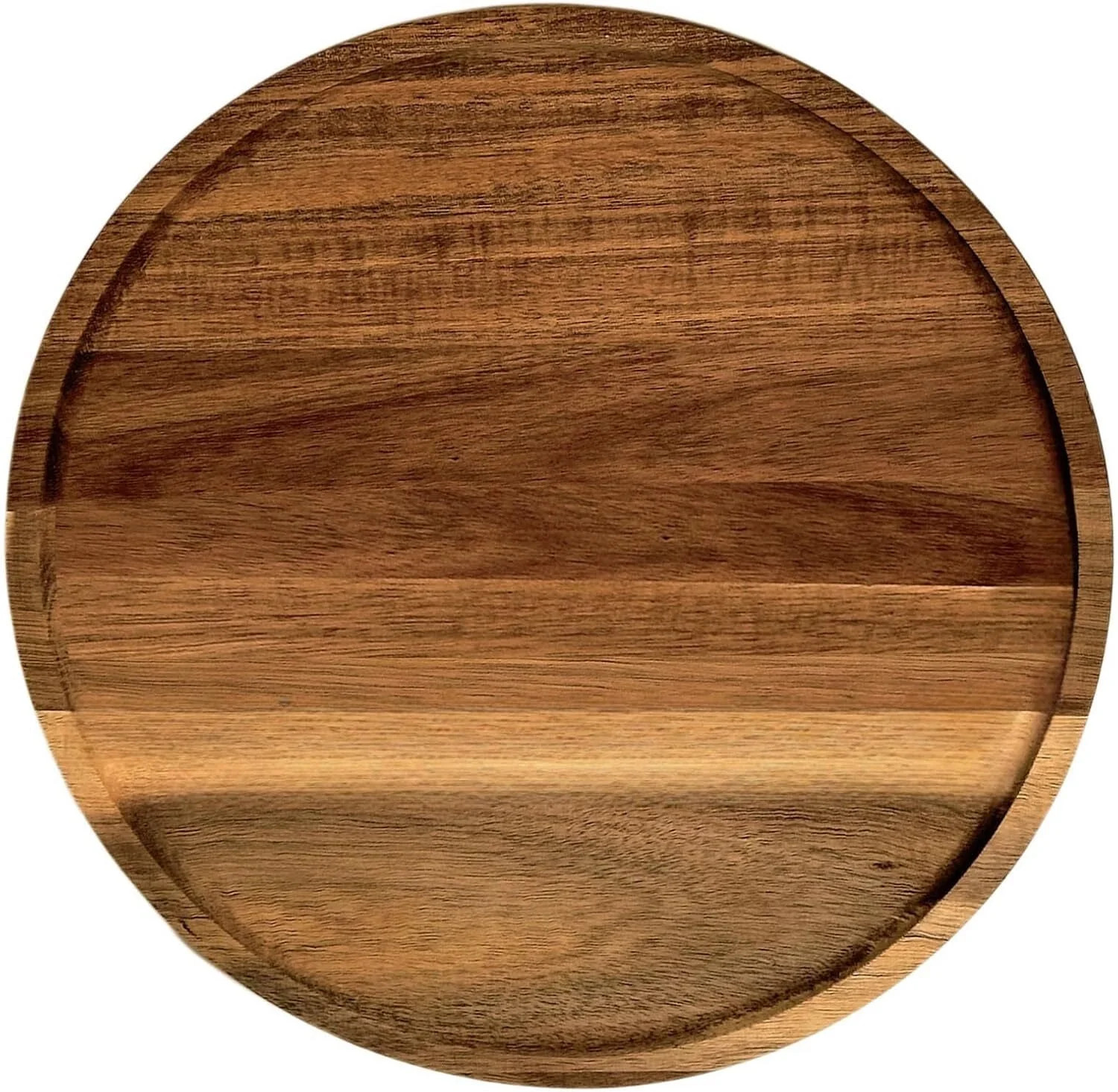 Siloon 10 Inch Round Wooden Decorative Serving Tray for Coffee Table and Home Decor, Round Wood T... | Walmart (US)