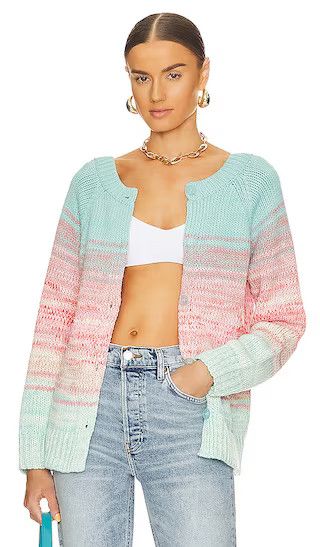Ombre Reversible Cardigan Pullover in Surf Blue Multi | Revolve Clothing (Global)
