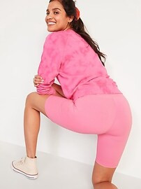 Extra High-Waisted Biker Shorts 2-Pack for Women -- 8-inch inseam | Old Navy (US)