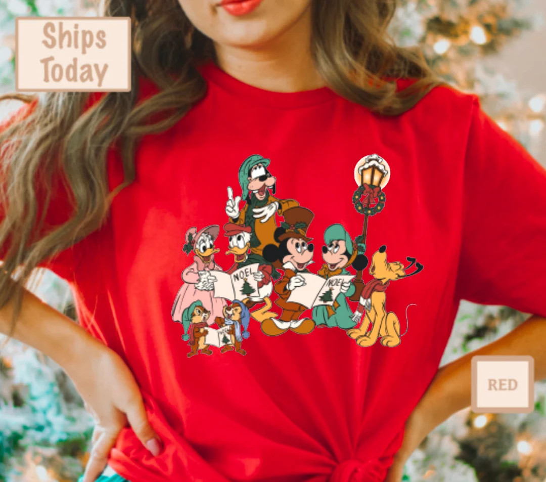 Vintage Mickey and Friend Christmas Shirt,disney Ears Christmas Shirt,disney Christmas Shirt,disn... | Etsy (US)