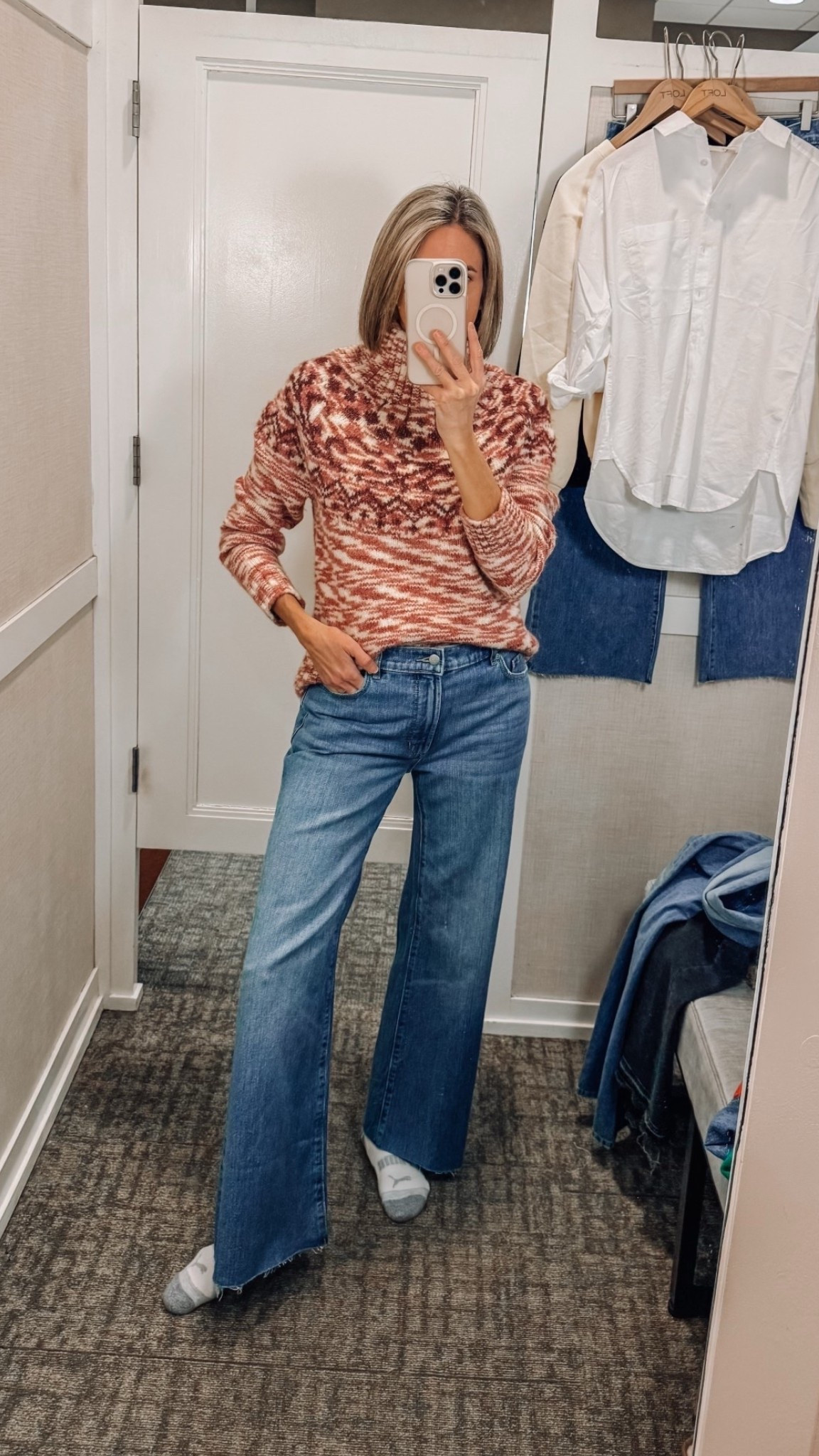 50% off Fair-isle turtleneck sweater. Love the pink and white combo. So cozy! 

#loveloft 
Loft finds 


#LTKOver40 #LTKootd #LTKSaleAlert