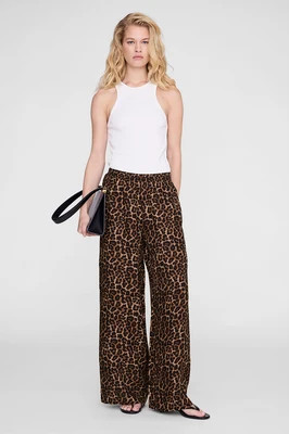 Roslyn Pant - Black And Brown Leopard | Anine Bing