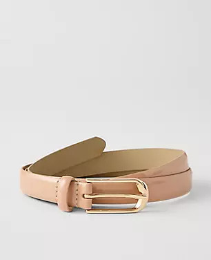 Patent Oval Buckle Belt | Ann Taylor