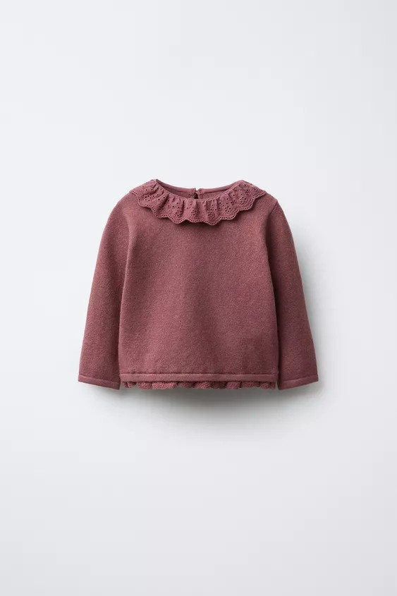 LACE KNIT JUMPER | Zara US