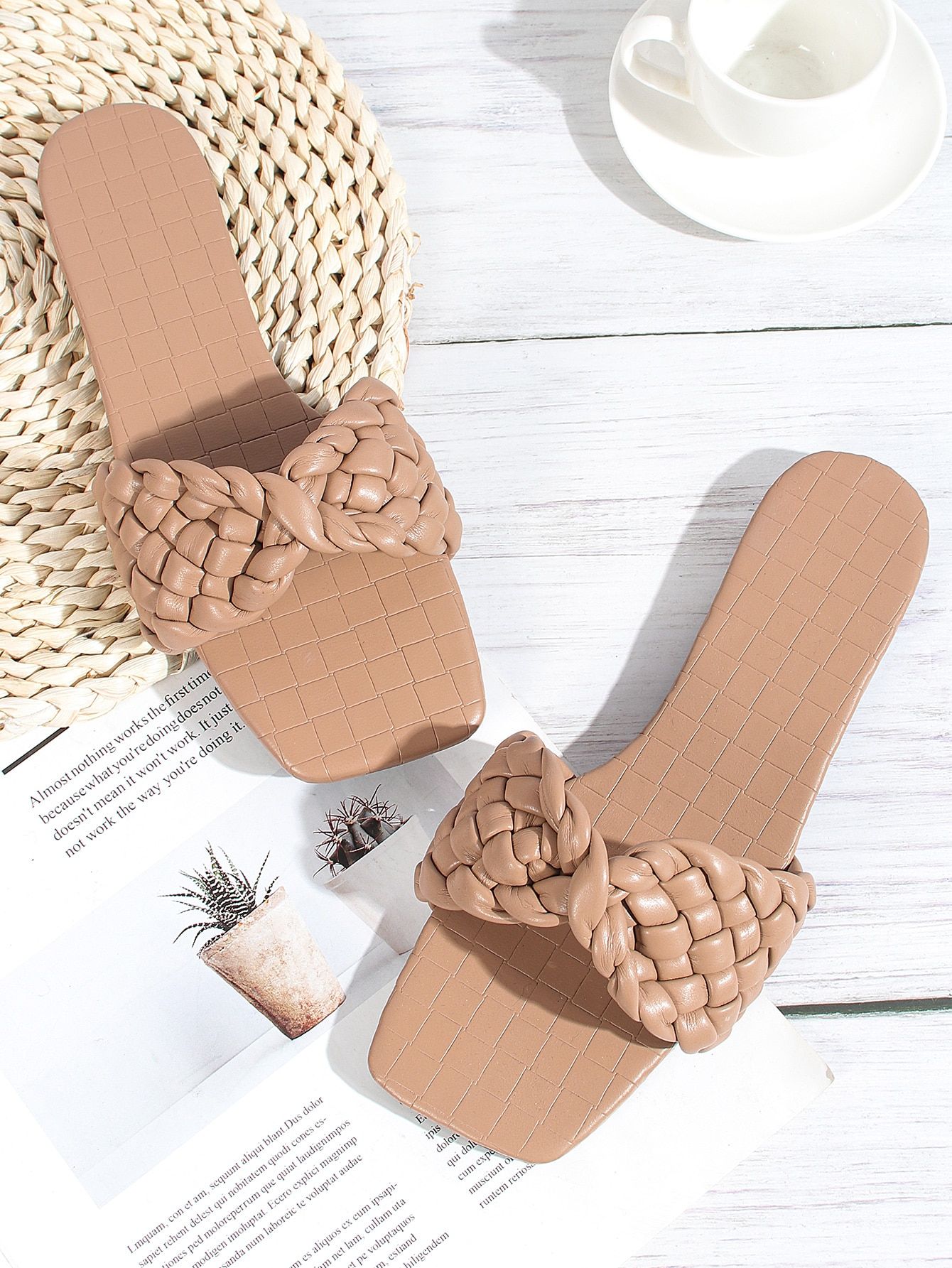 Braided Design Slide Sandals | SHEIN