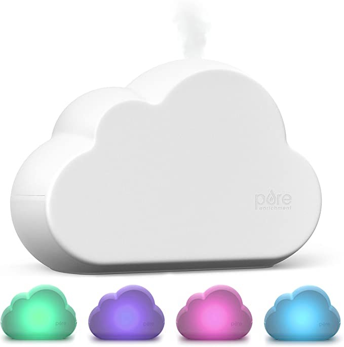 Pure Enrichment® MistAire™ Cloud - Ultrasonic Cool Mist Humidifier Lasts Up to 24 Hours, 8-Col... | Amazon (US)
