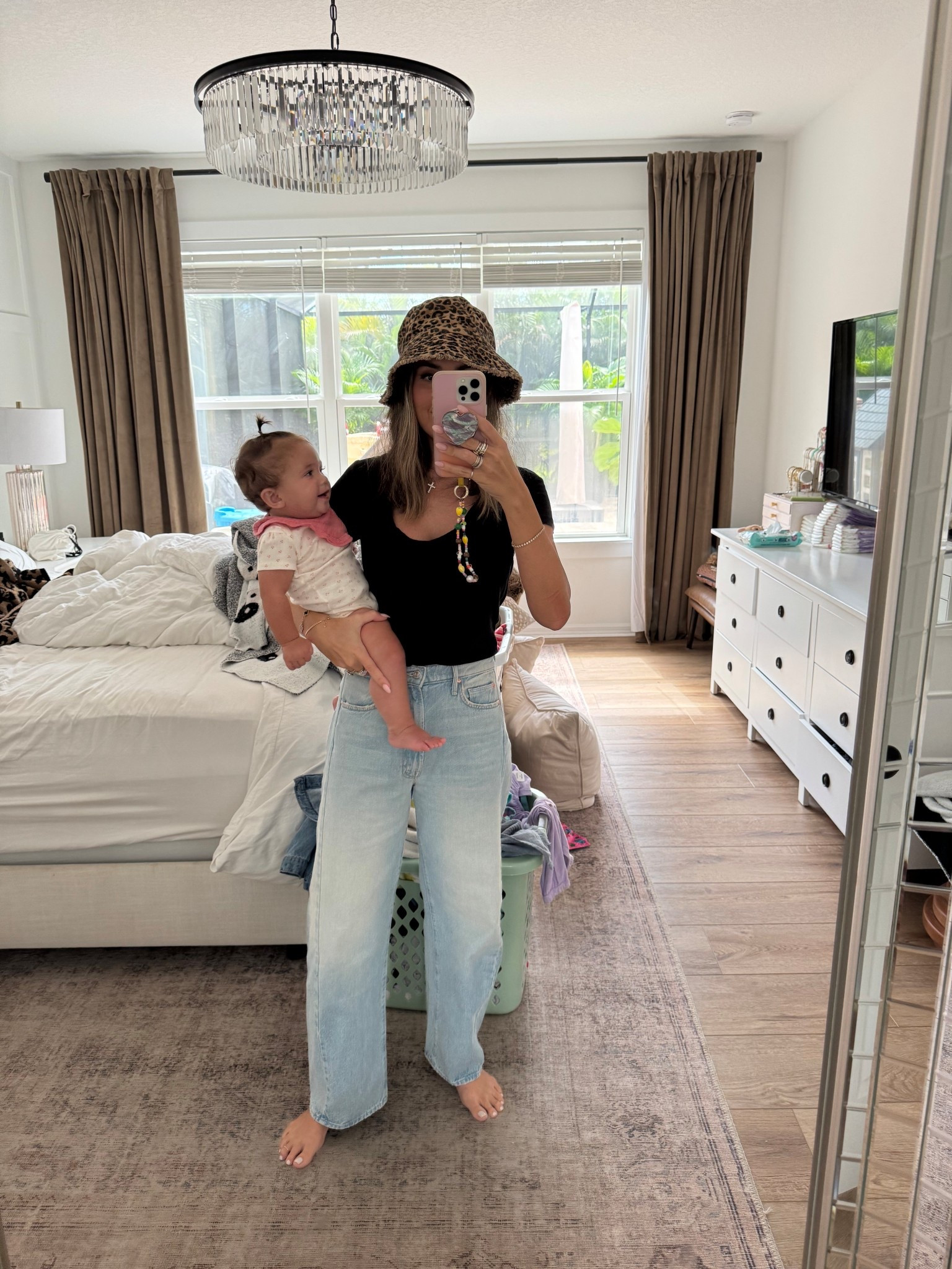 Ignore the laundry and unmade bed. Outfit is on Nordstrom rack rn! 

Mother full pipe ankle jeans & James perse tee. Hat is zara & the medium is sold out, but the baseball cap I linked is in my cart. Lots of mother jeans up 

#LTKBeauty #LTKStyleTip #LTKFindsUnder100