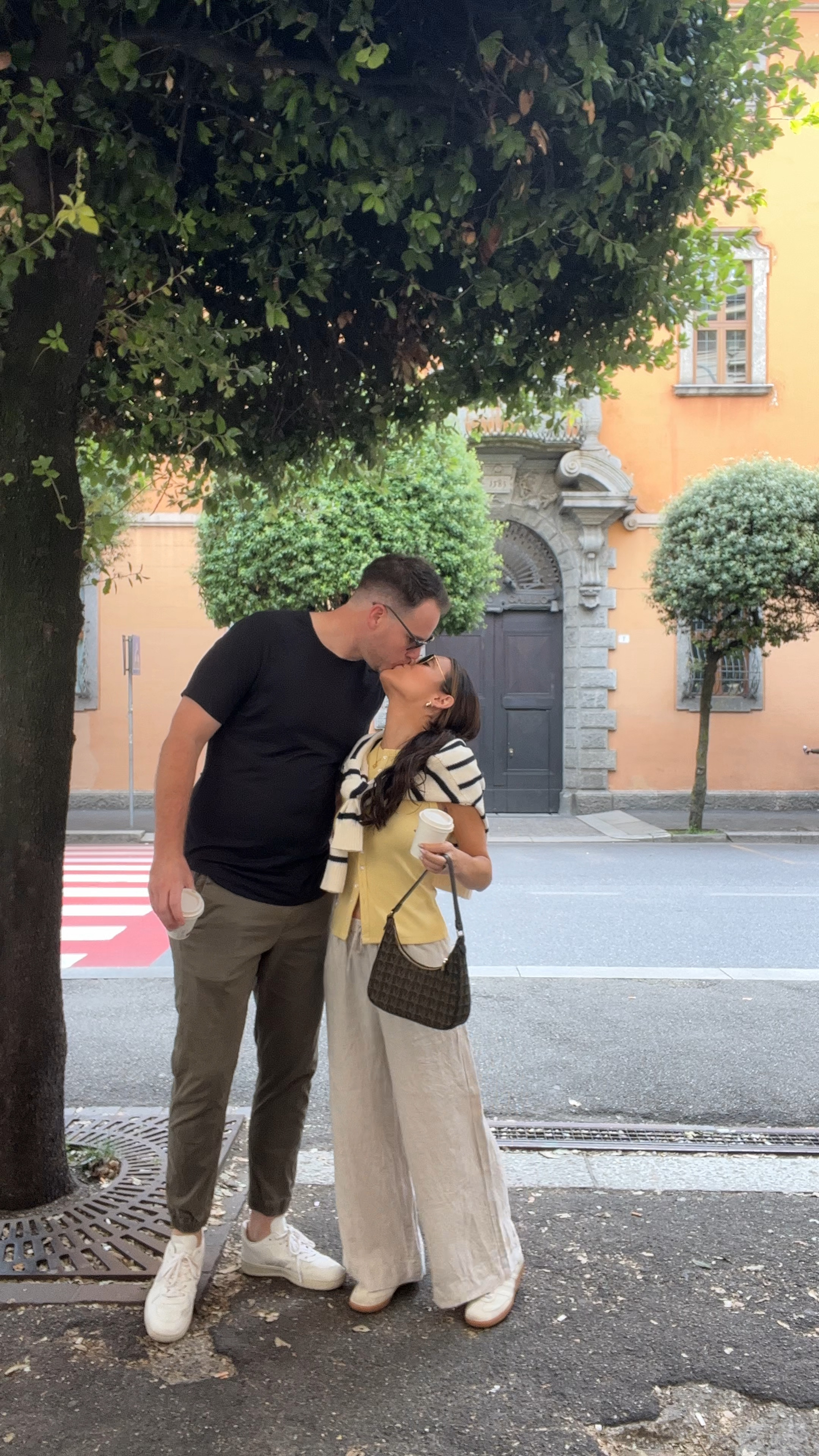 Lake Como Italy outfits- linen pants, sweater vest and sambas. I sized down .5 in the sambas. Everything else is TTS! 

#LTKTravel #LTKVideo #LTKSeasonal