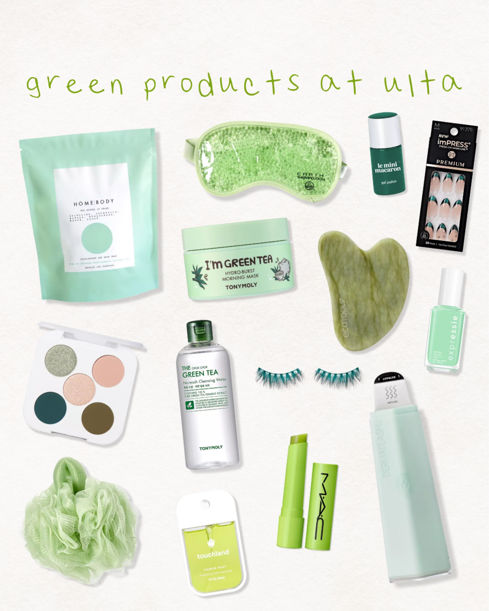 green, ulta, ulta finds, ulta haul, eyeshadow, eye mask, bath salts, cbd, shower, gua sha, pore, face mask, eyelashes, cleansing, cleanser, water, lip, lip oil, ph, nail polish, hand sanitizer, Essie

#LTKbeauty #LTKGala #LTKfindsunder50