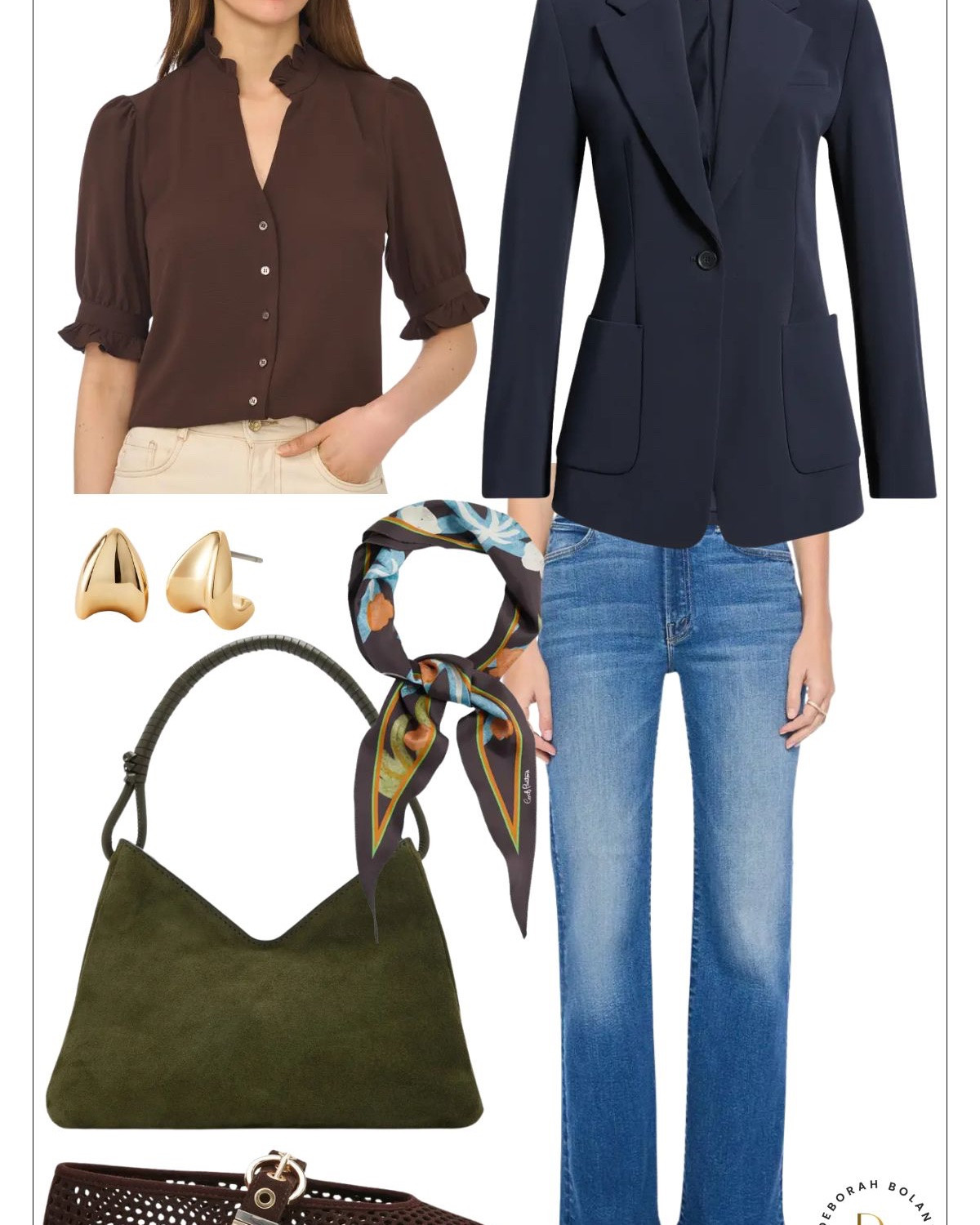 A chocolate brown blouse is one of those pieces that quietly does it all 🤎 Dress it up, keep it casual, layer it with a blazer, or wear it on its own—it always feels polished. Which of these four looks would you wear first? ✨

#LTKSeasonal #LTKOver40 #LTKSaleAlert