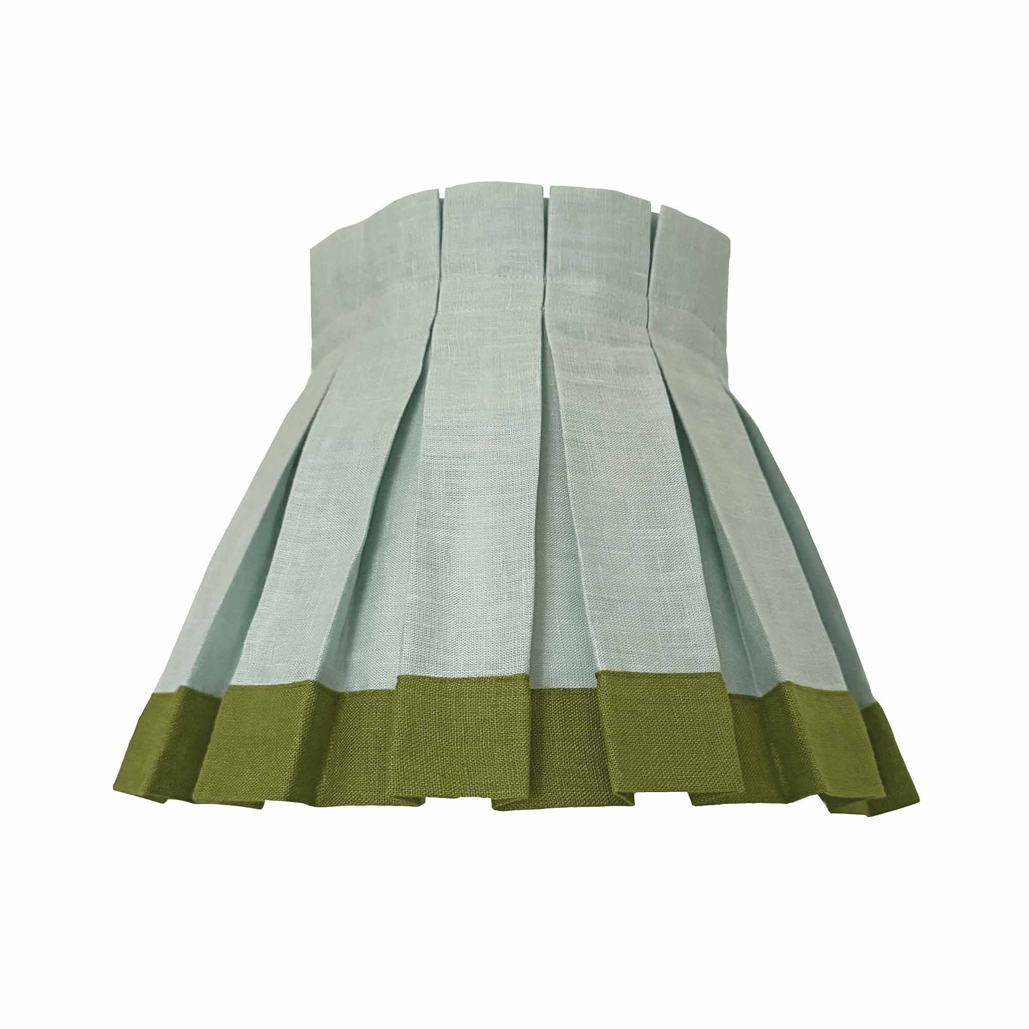 ColorBlock Classic Pleat Lampshade Skirt Seafoam Green | Ciélle Home | Cielle Home