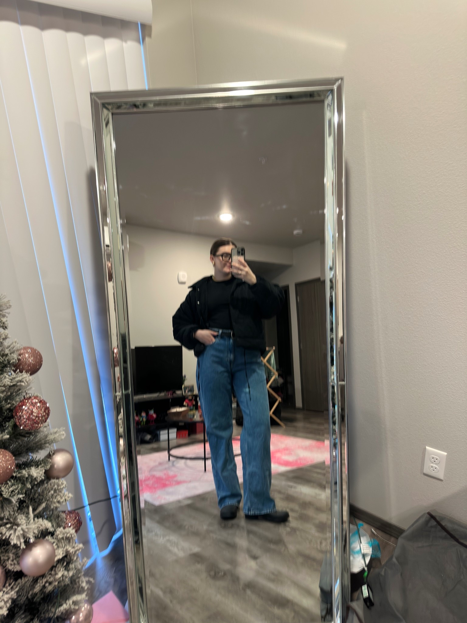 Comfy outfit for work and snow! These jeans were a little long for these boots but oh well 😆

I’m wearing a L jacket, M tee, size 31 jeans and size 9 boots

#LTKMidsize #LTKFindsUnder100 #LTKWorkwear