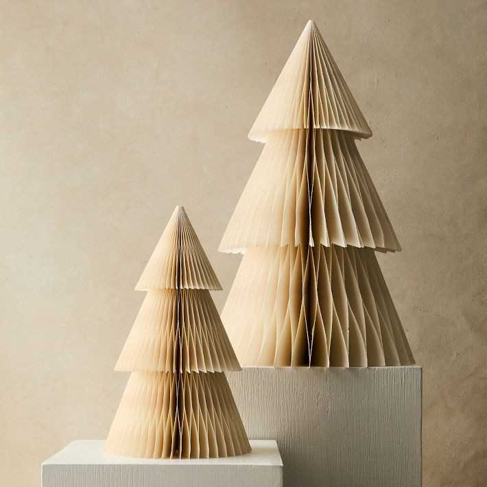 Neutral Decorative Paper Tabletop Trees | West Elm (US)