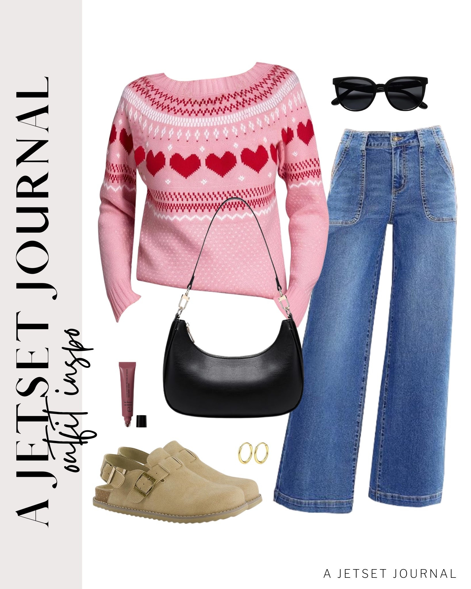 Here's a cute Valentine's Day outfit idea without trying too hard!
heart sweater, cute hobo bag, elf lip balm, vday outfit, galentine's outfit idea, casual look, vacation style, winter to spring style, makeup must have, beauty favorite, winter to spring outfit, functional bag, amazon fashion, affordable style

#LTKSeasonal #LTKU #LTKBeauty